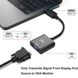 BENFEI Mini Display Port to VGA Adapter Mini DP Display Port to VGA Thunderbolt. This item is a BENFEI HDMI to VGA adapter, used for connecting a comp