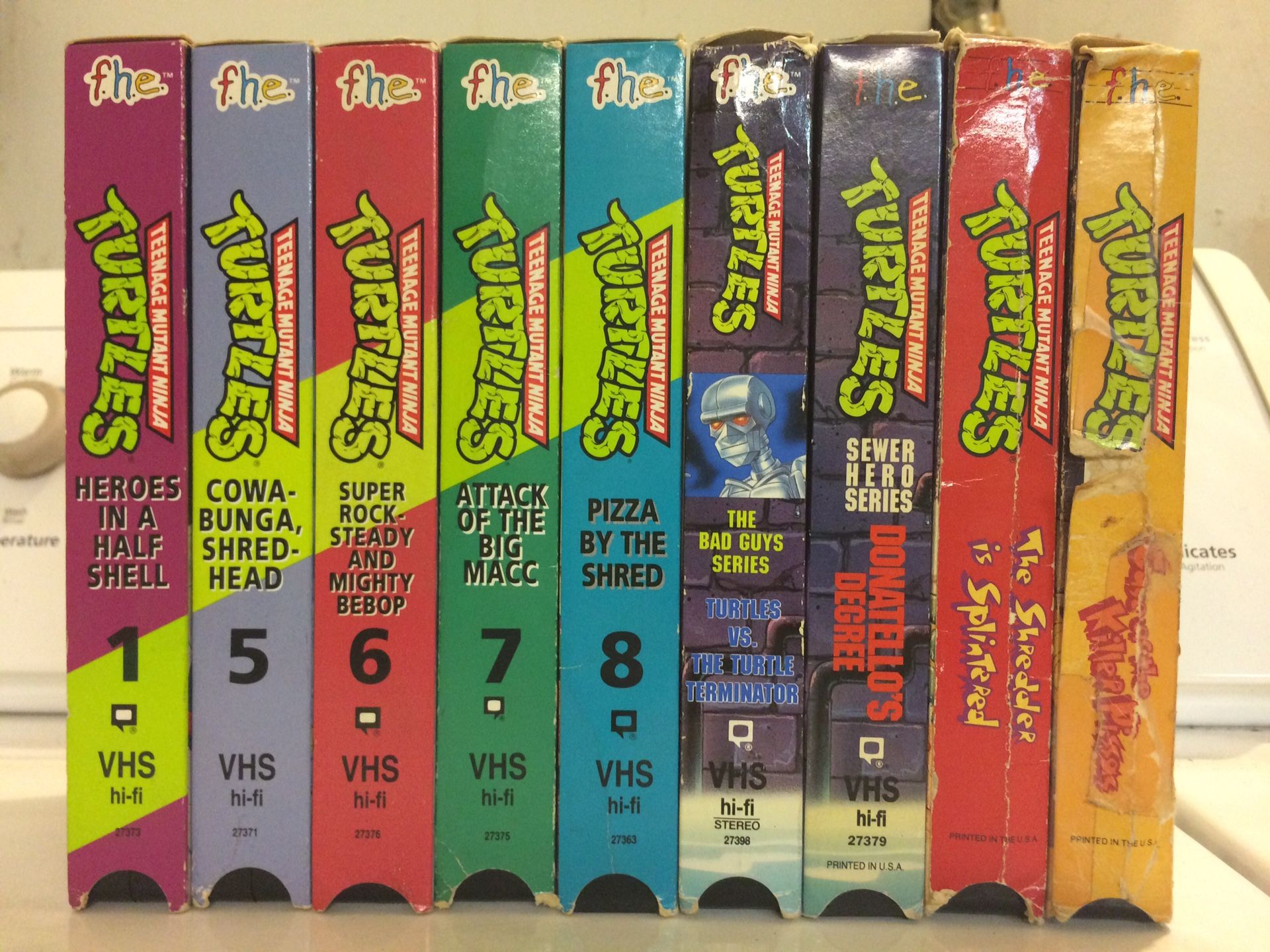 Vintage *RARE* Teenage Mutant Ninja Turtles Original Series VHS Collection