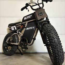 NEW 31MPH Electric Bike ⚡ Full Suspension • Long Range Battery • 20x4.5 GRYZ 73 Super Knobby Tires