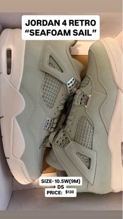 Air Jordan 4 Retro Seafoam Sail Size 10.5W
