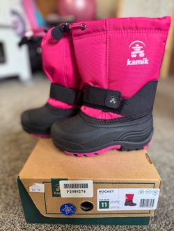 Kamik Rocket Rose Size 11 Snow Boots