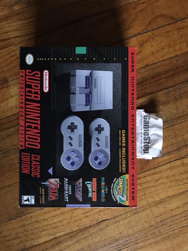 Super NES Nintendo classic new in box with receipt