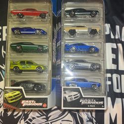 Fast And The Furious Hot Wheel Pack Together