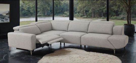 Brand New Grey Modern Style Power Reclining Sectional Sofa