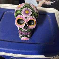 Sugar Skull Piggy Bank 