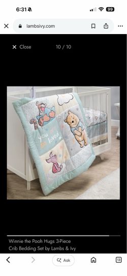Winnie the Pooh Hugs 3-Piece Crib Bedding Set