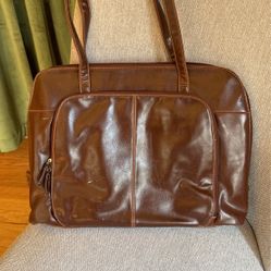 Brown Laptop Tote