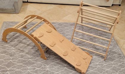 Wooden Montessori Kids Climbing Set