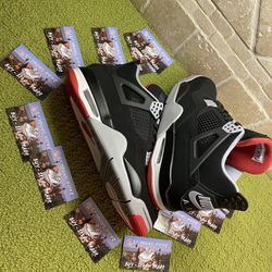 Jordan 4 “Bred” Size 8M Og All 