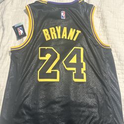 2XL (56) Nike Kobe Mamba Mentality Los Angeles Lakers City Edition Swingman Jersey