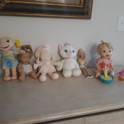 BABY ALIVE, NEVER USED AND OTHERS DOLLS ALL FOR $25