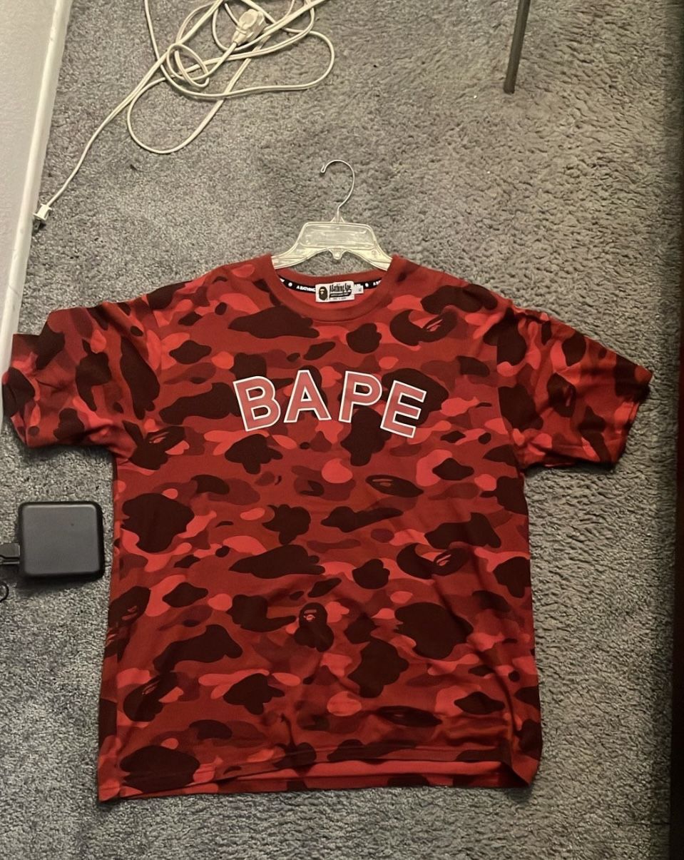 Bape Camo red