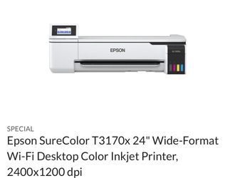 Epson 24 inches wide printer eco tank system