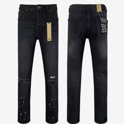KSUBI JEANS WHITE PAINT SPLATTER (VAN WINKLE)