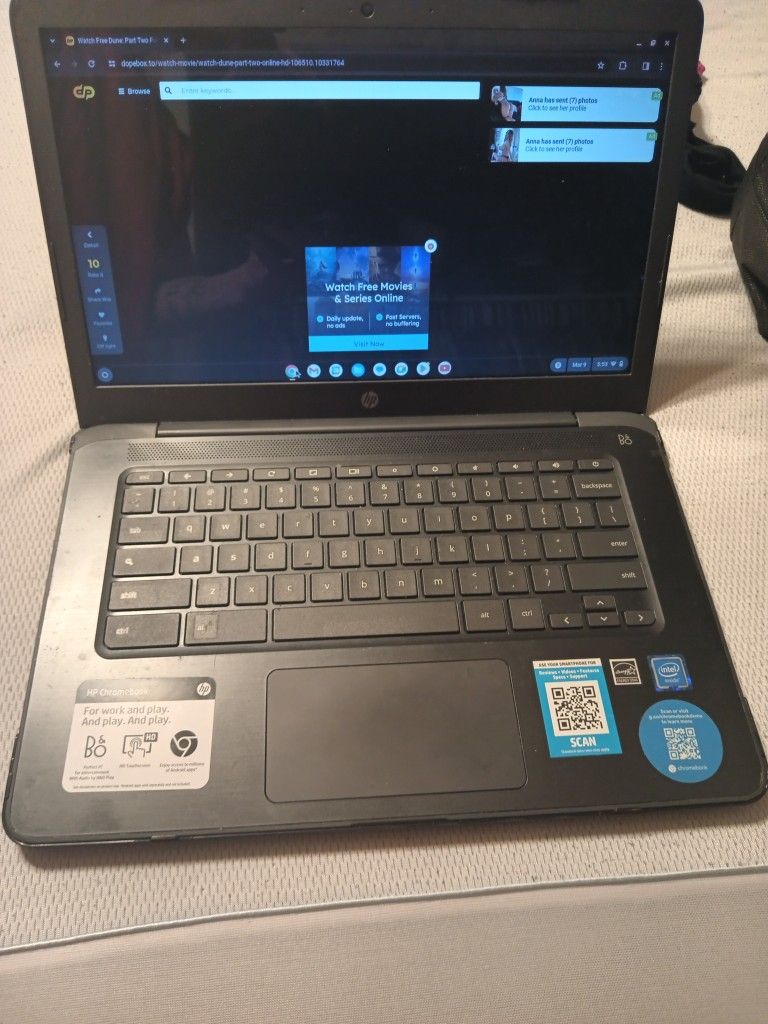 HP Chromebook Touchscreen Laptop