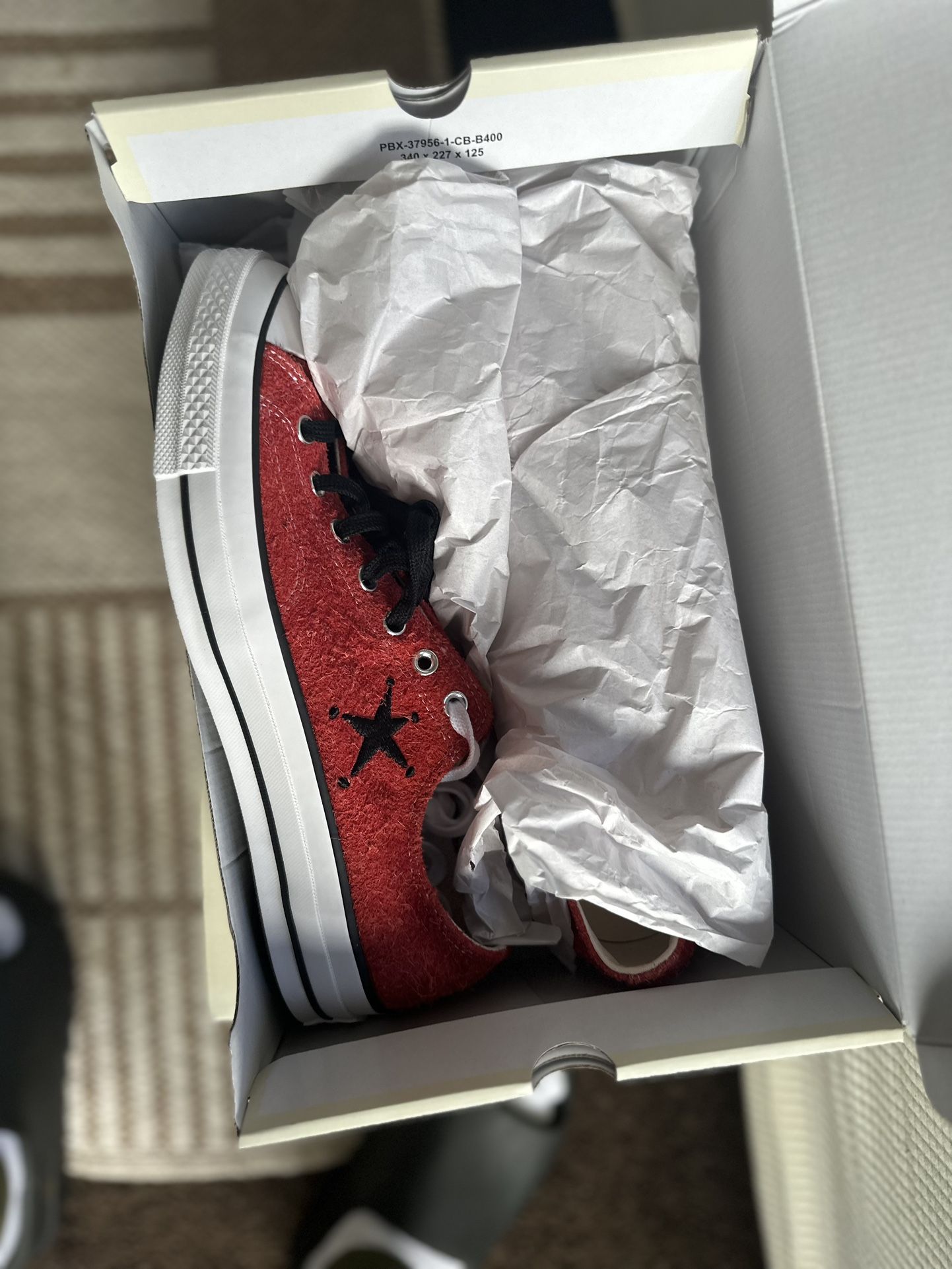 Converse x Stussy 70 low Poppy Red