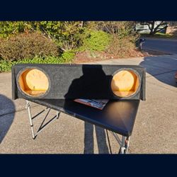 Custom Shallow Dual 12" Subwoofer Box