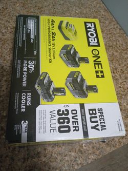 Ryobi 18v 2x4 Ah and 2,Ah