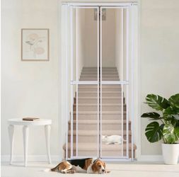 Extra Tall Cat Pet Gate 74" Tall Pressure Mounted Fits 31" to 35" Wide Excellent/Like New Condition