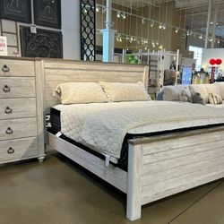 Willowton Master Bedroom Furniture Set 🌟 Queen Size Bedroom Furniture, King Size Bedroom Furniture, Full Size Bedroom Furniture 