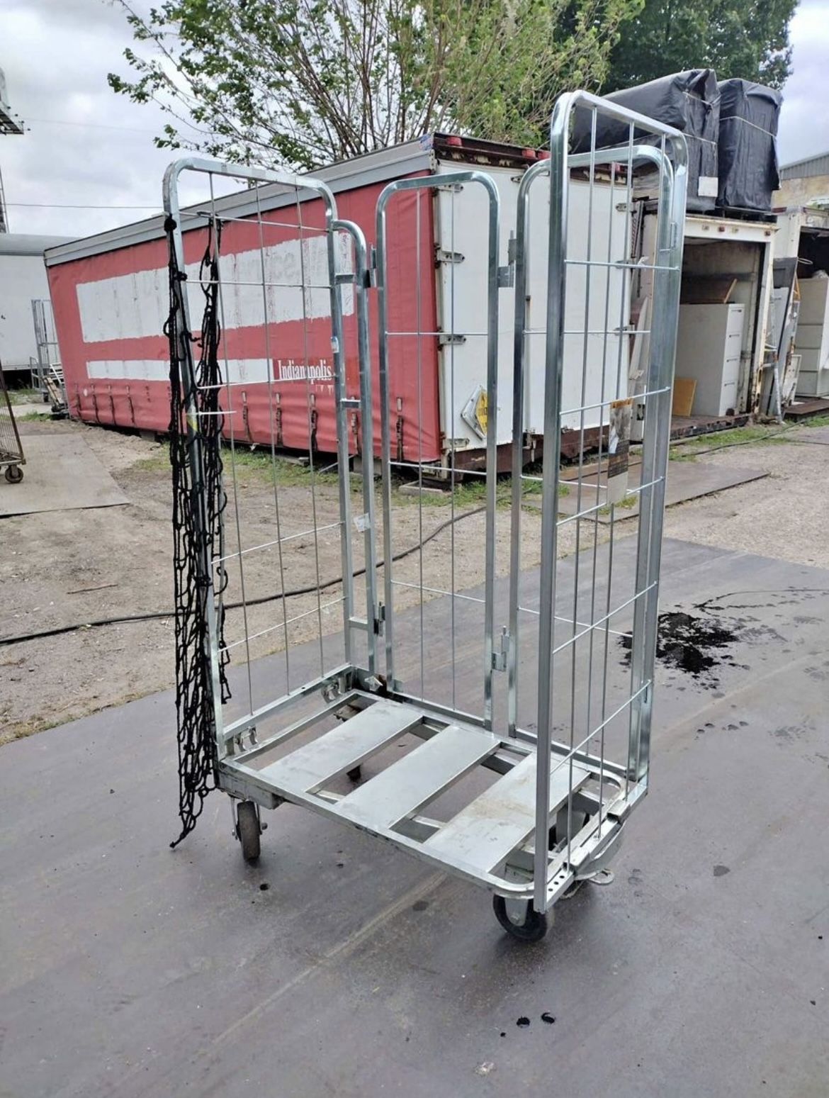 Rolltainer Rolling Container Work Cart Stocking Trolley with foldable walls, netting & casters $80ea