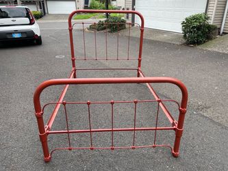 Vintage cast-iron bed early 20th century