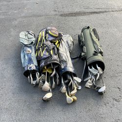 golf club with 4 bags vintage