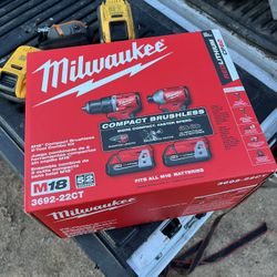 Milwaukee M18 Impact And Drill Set