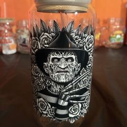 Freddy Kruger Glass Cho With Lid