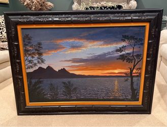 Very Large Vintage Framed Original Painting