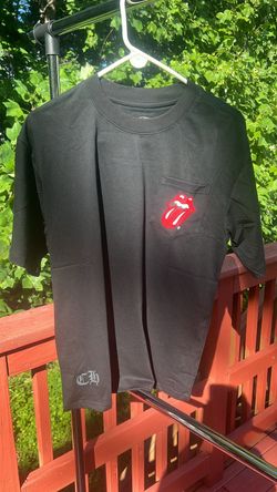Black Rolling Stones chrome hearts t shirt