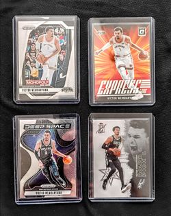 NBA Victor Wembanyama San Antonio Spurs 4 card lot