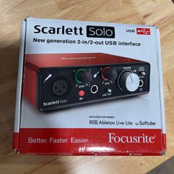 Scarlett Solo Focusrite 2nd Generation+++Make an offer :)