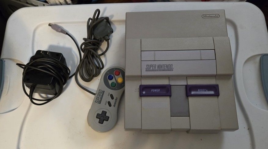 Super Nintendo With Games