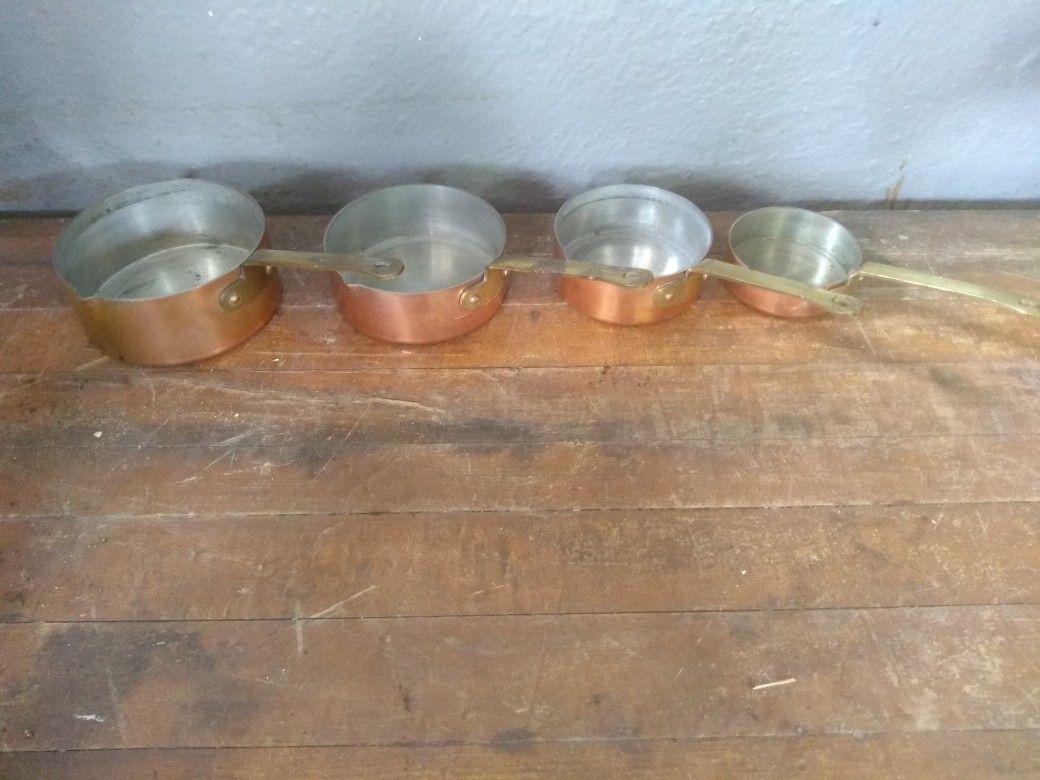 Older Measuring Cups Copper & Brass