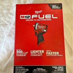 M12 FUEL 12V Lithium-Ion Brushless Cordless Stubby 3/8 in. Impact Wrench (Tool-Only)