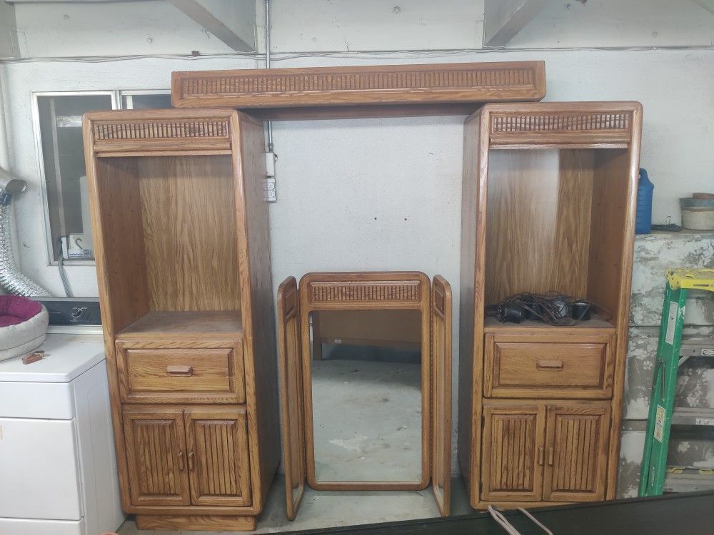 Cabinets And Mirror 