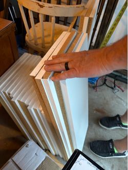 Melamine shelves