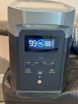 Ecoflow delta 2 power station w/solar panel