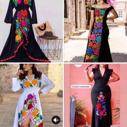 Blusas y Vestidos Mexicanos Bordados ✨ Mexican Dresses & Blouses, Women & Girls ✨ ✨ Prices Vary - Precios Variados 