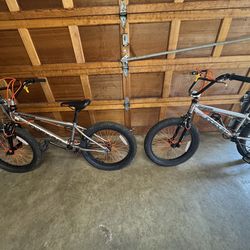 2 Mongoose 20in Index 2.0 bmx bikes