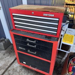 Vintage Tool Box With Tools