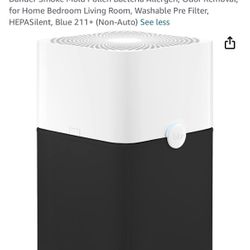 BLUEAIR Air Purifier Large Room, Air Cleaner for Dust Pet Dander Smoke Mold Pollen Bacteria Allergen, Odor Removal, for Home Bedroom Living Room, Wash