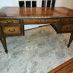 VINTAGE DESK MADE AN INDONESIA. LOCATED IN WYLIE