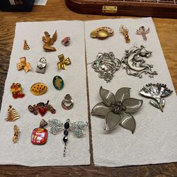 22 Different Brooches 