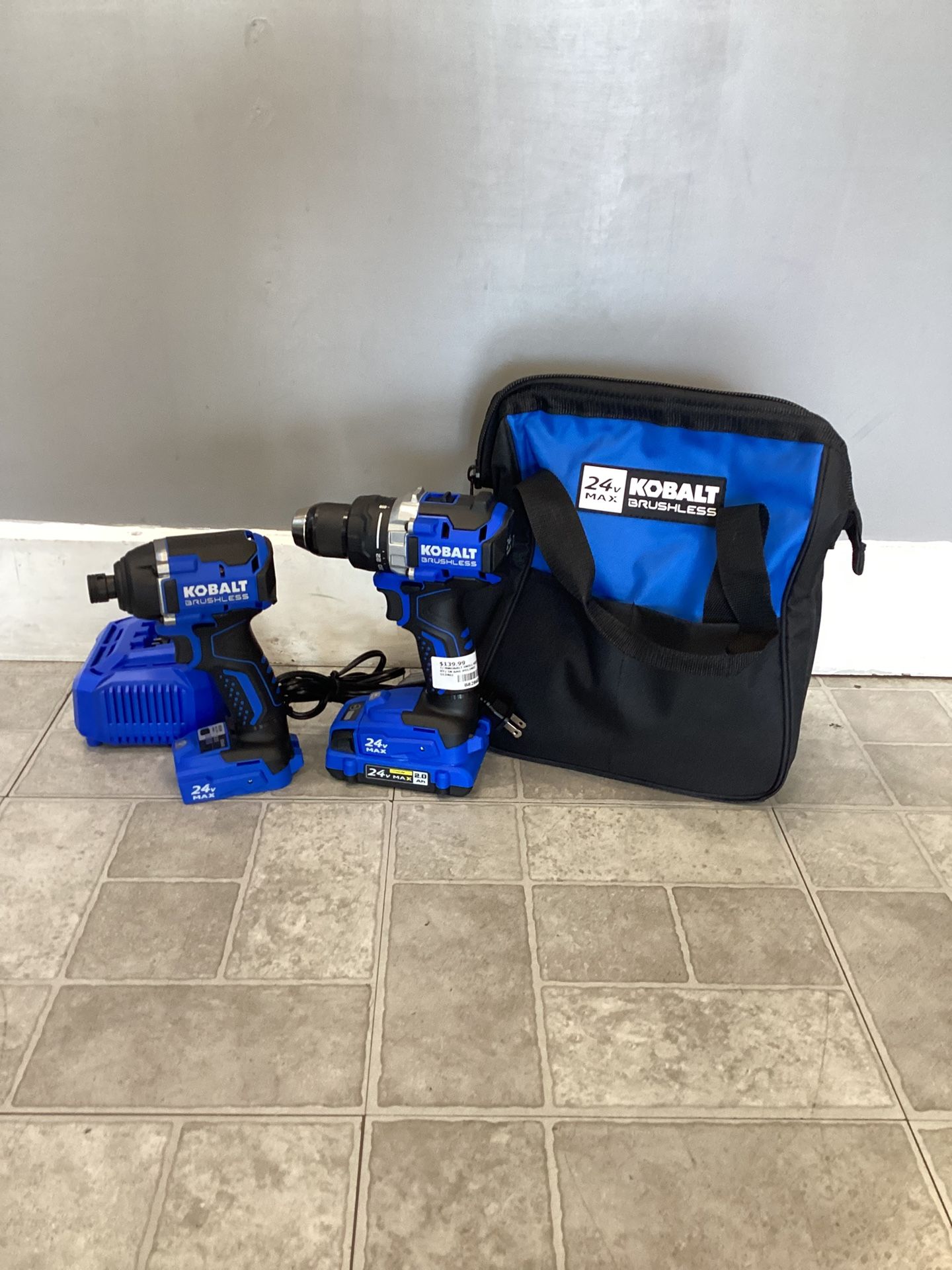 Kobalt 24volt Drill/Impact Driver With Battery And Charger