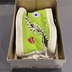 Comme des Garçons PLAY x Converse Chuck 70 Hi 'Bright Green' size 9