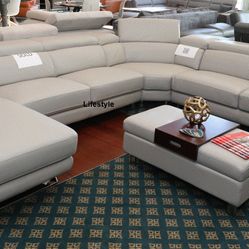 Made İn Italy,  FULL LEATHER Sectional,  Fast Delivery,  Finance Available 
