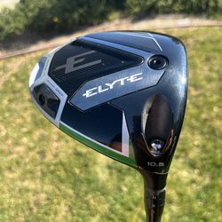 MINT CALLAWAY ELYTE GOLF DRIVER 10.5 ADJUSTABLE LOFT W CUSTOM ORDER MITSUBISHI CHEMICAL TENSEI BLUE AV SERIES XLINK TECH 55g REGULAR