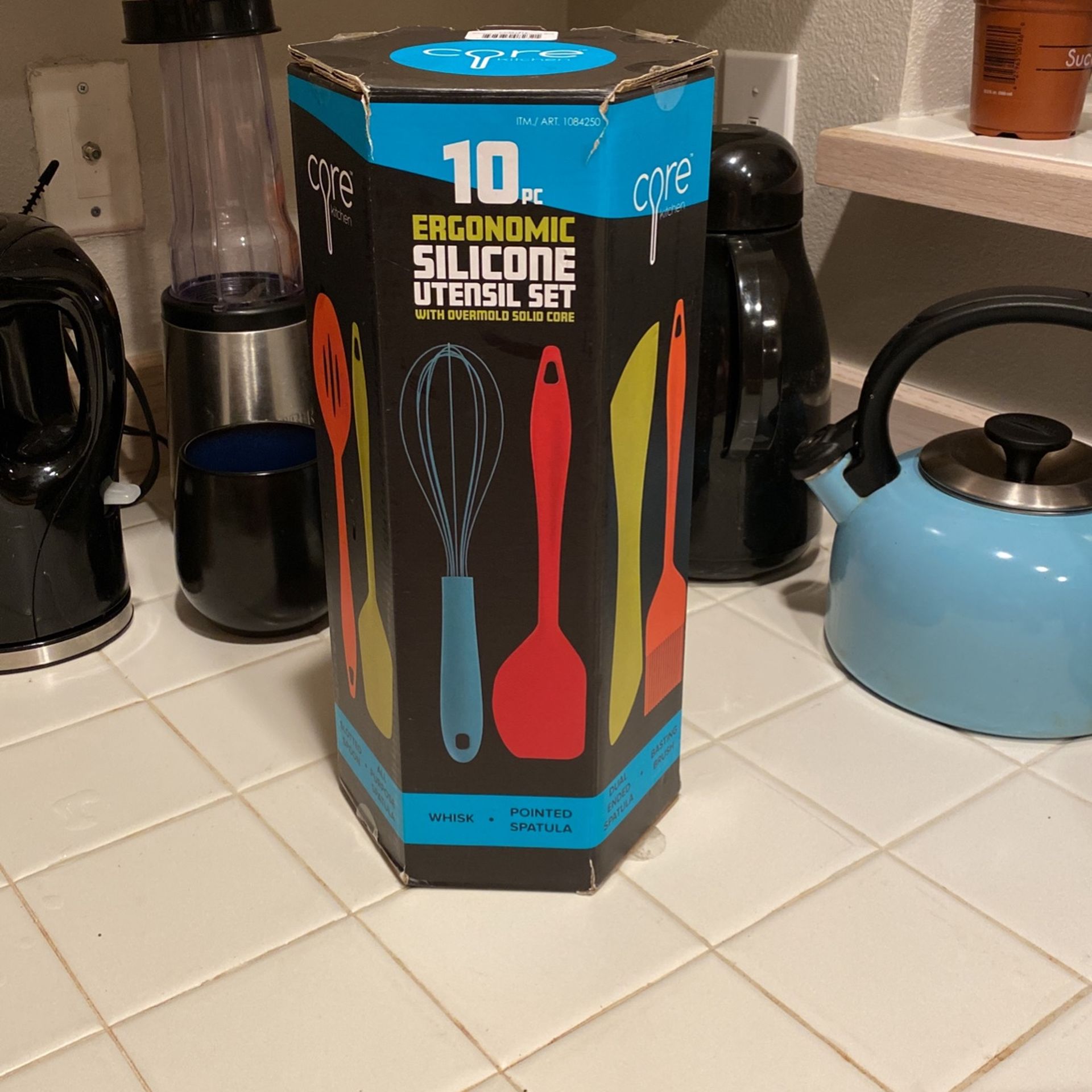 Cpre 10 PC Ergonomic Silicone Utensil Set